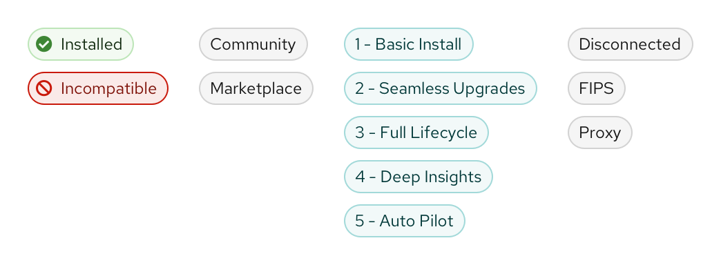 example of OperatorHub labels