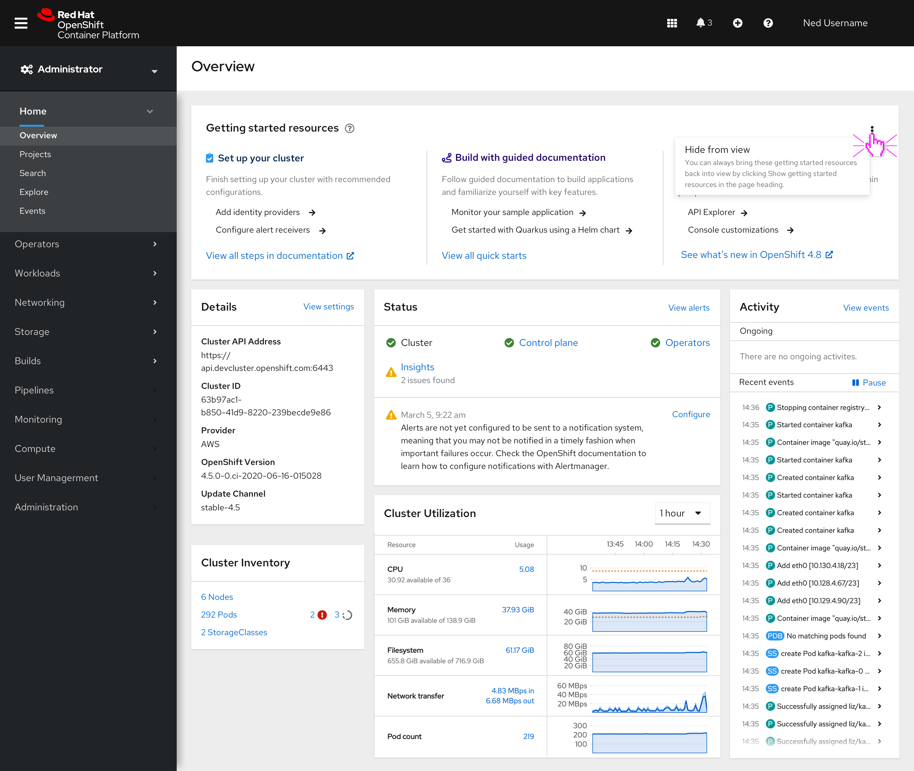 cluster-overview-hidden