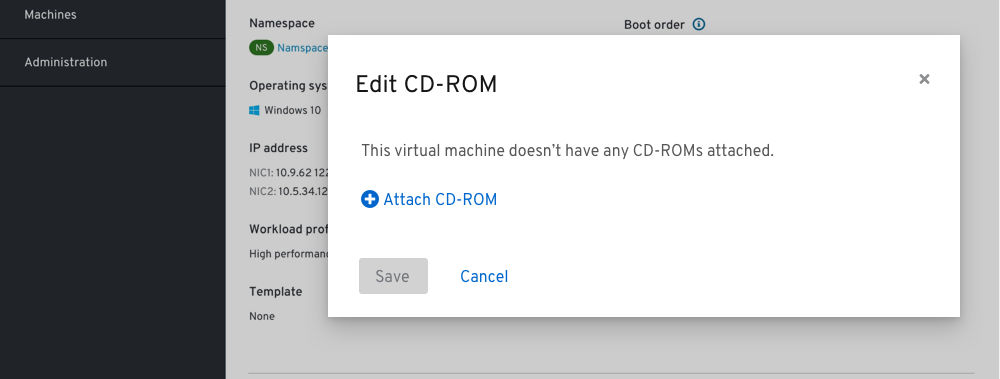 VM-details edit cd modal